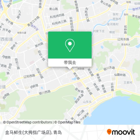 盒马鲜生(大拇指广场店)地图