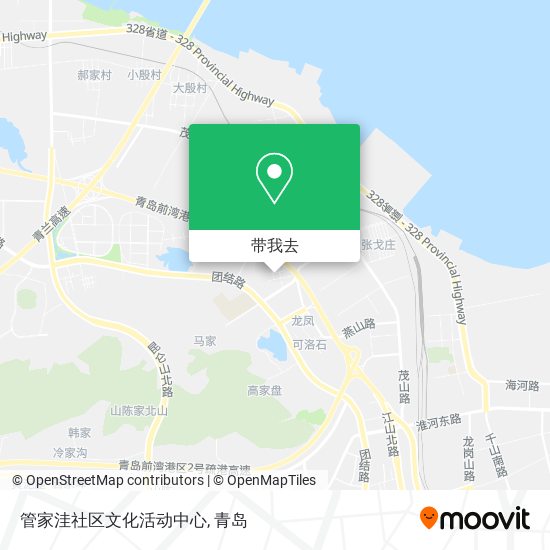 管家洼社区文化活动中心地图
