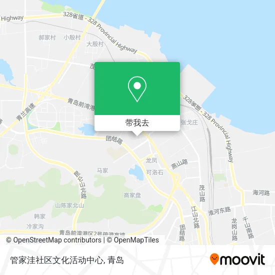管家洼社区文化活动中心地图