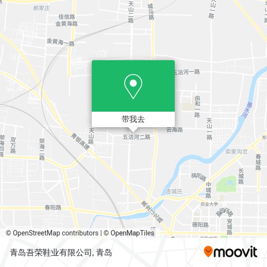 青岛吾荣鞋业有限公司地图