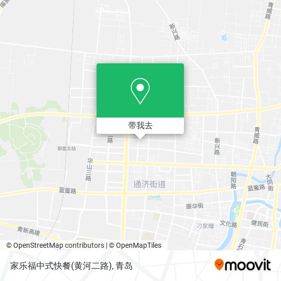家乐福中式快餐(黄河二路)地图