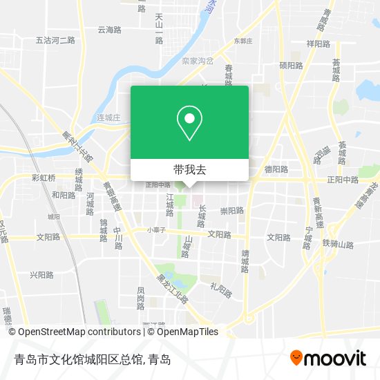 青岛市文化馆城阳区总馆地图