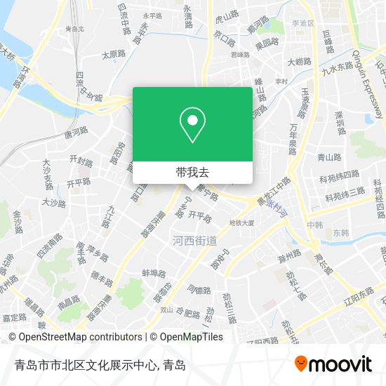 青岛市市北区文化展示中心地图