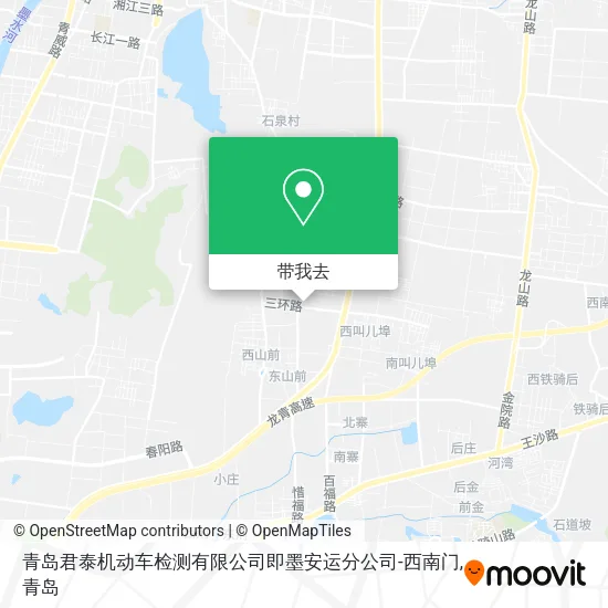 青岛君泰机动车检测有限公司即墨安运分公司-西南门地图