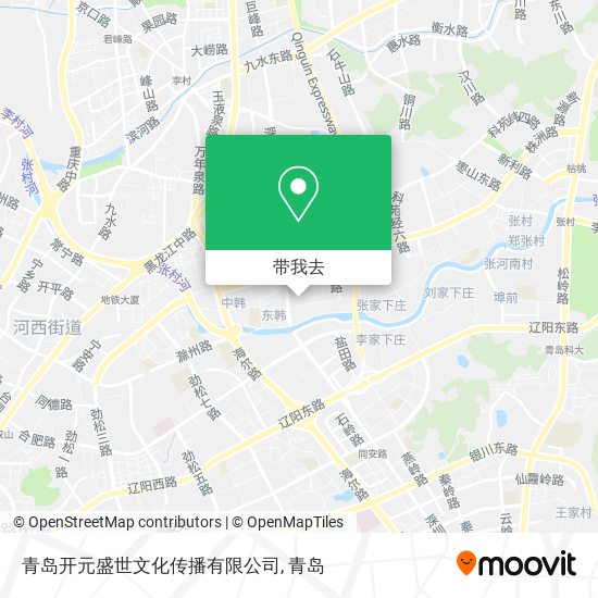 青岛开元盛世文化传播有限公司地图