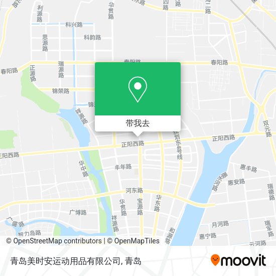 青岛美时安运动用品有限公司地图