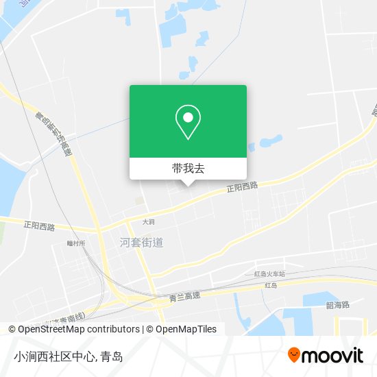 小涧西社区中心地图