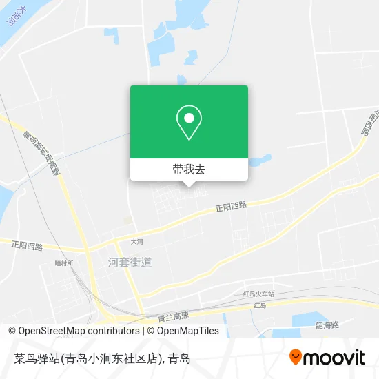 菜鸟驿站(青岛小涧东社区店)地图