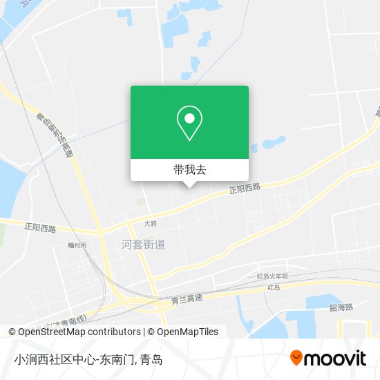 小涧西社区中心-东南门地图