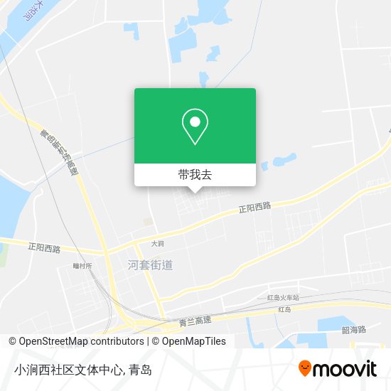 小涧西社区文体中心地图