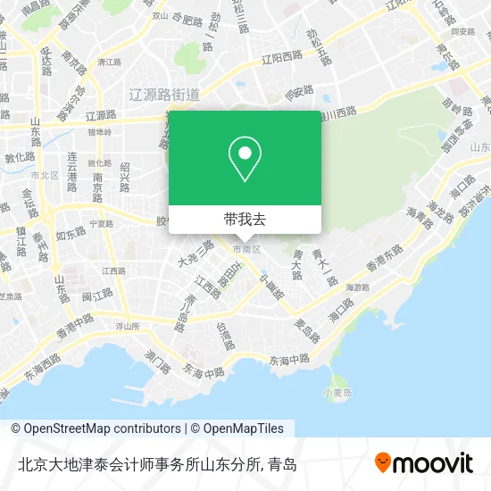 北京大地津泰会计师事务所山东分所地图