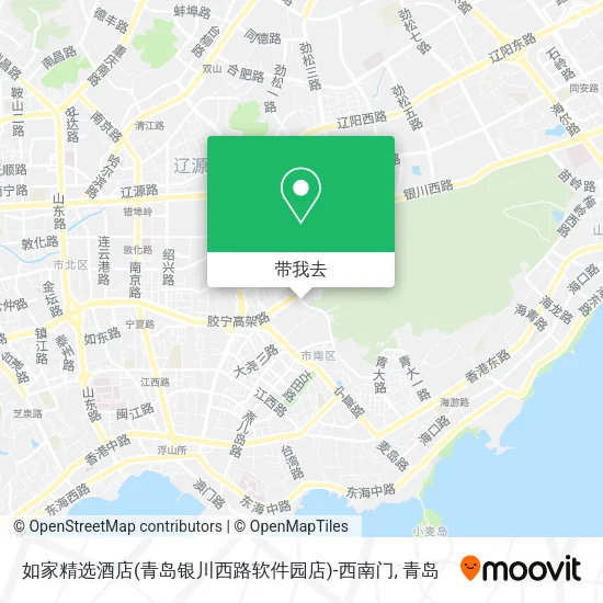 如家精选酒店(青岛银川西路软件园店)-西南门地图