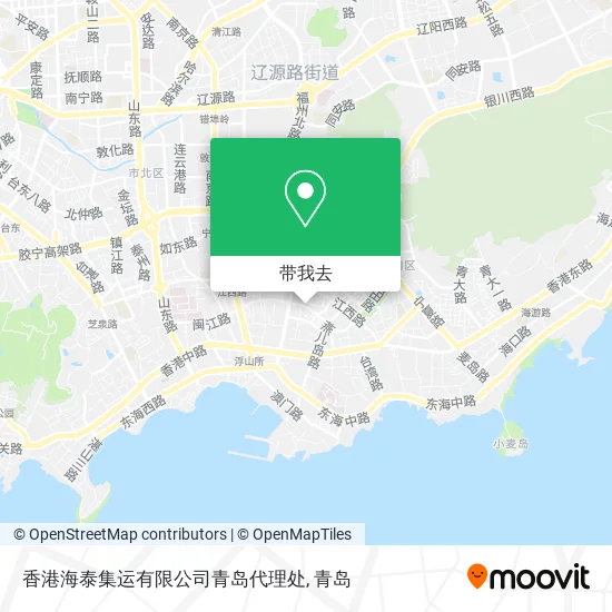 香港海泰集运有限公司青岛代理处地图