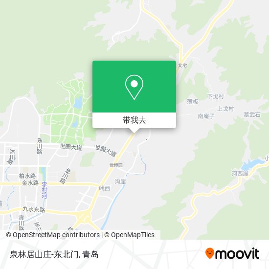 泉林居山庄-东北门地图