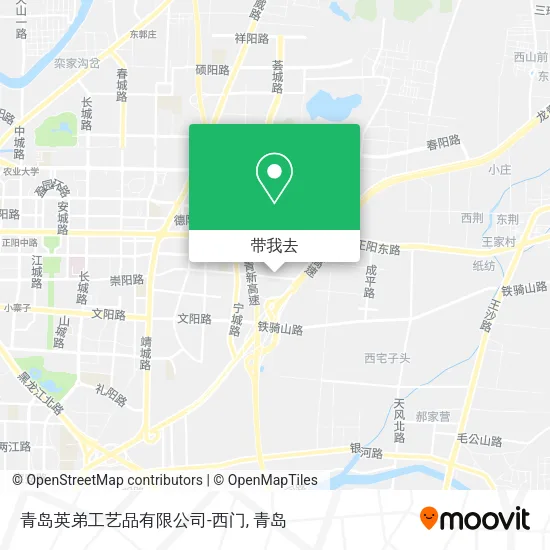 青岛英弟工艺品有限公司-西门地图