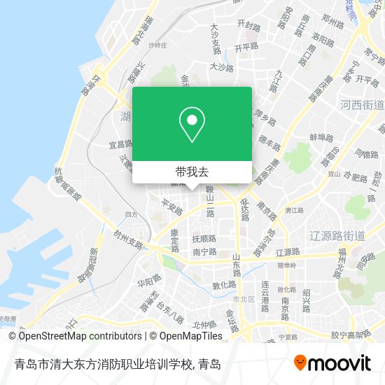 青岛市清大东方消防职业培训学校地图