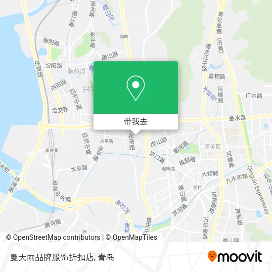 曼天雨品牌服饰折扣店地图