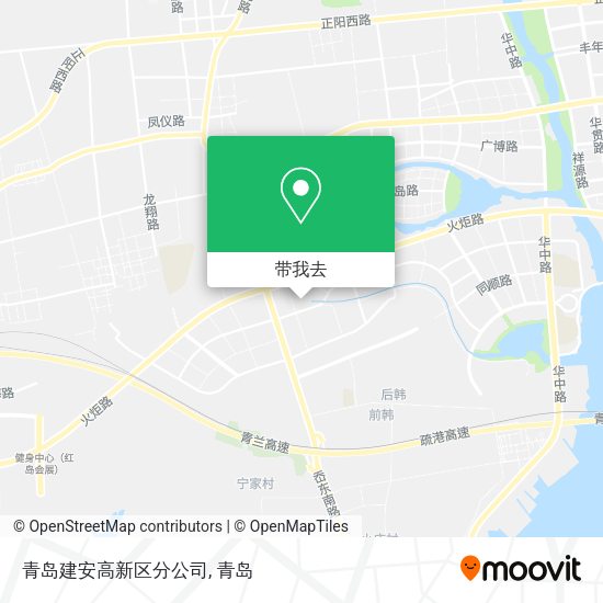 青岛建安高新区分公司地图