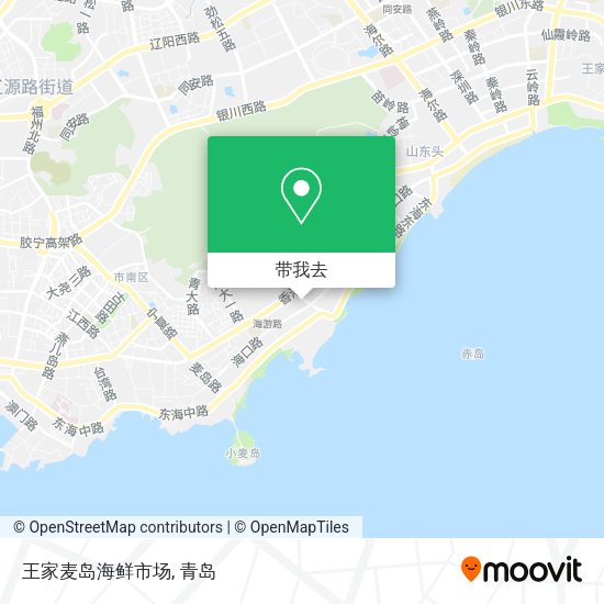 王家麦岛海鲜市场地图