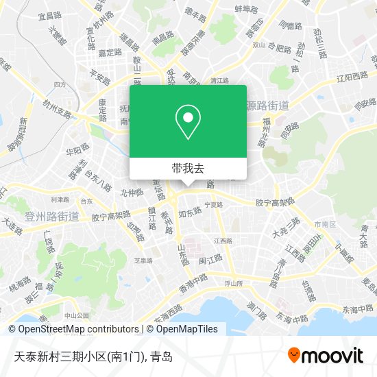 天泰新村三期小区(南1门)地图