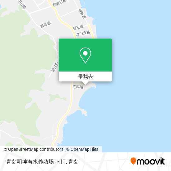 青岛明坤海水养殖场-南门地图