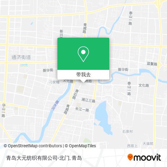 青岛大元纺织有限公司-北门地图