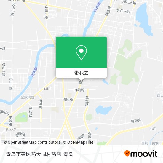 青岛李建医药大周村药店地图