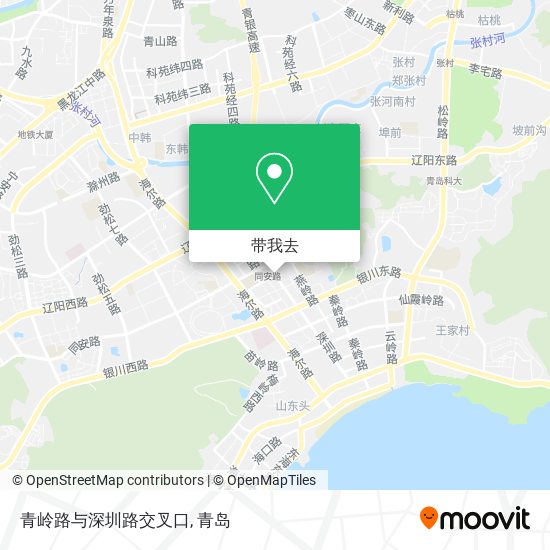 青岭路与深圳路交叉口地图