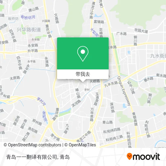 青岛一一翻译有限公司地图