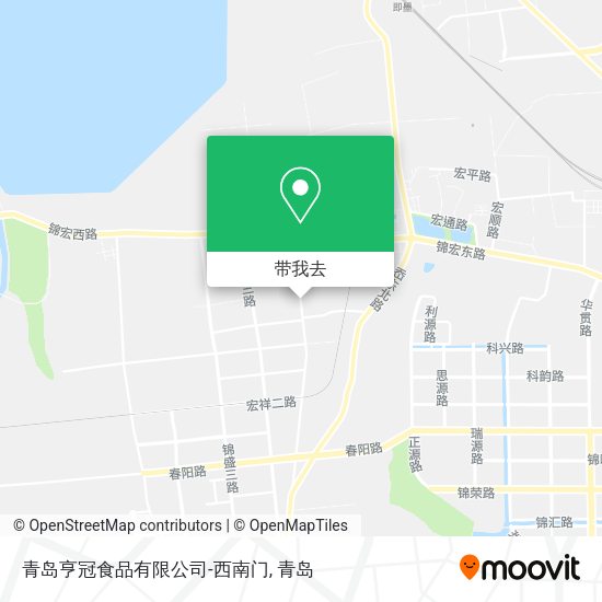 青岛亨冠食品有限公司-西南门地图