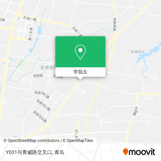 Y031与青威路交叉口地图