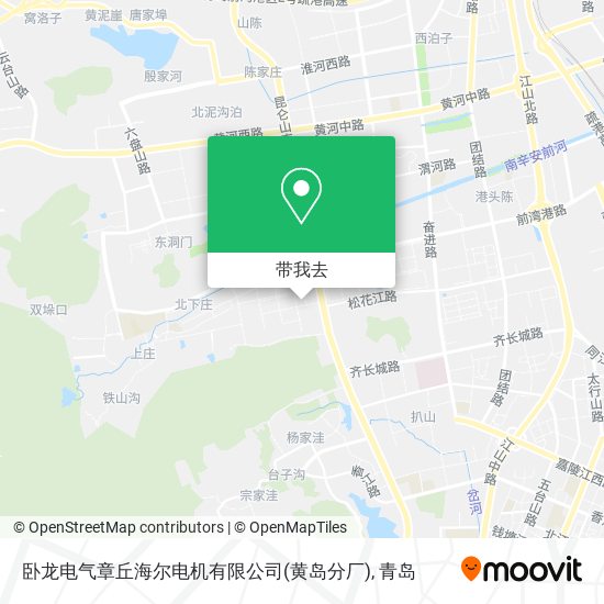 卧龙电气章丘海尔电机有限公司(黄岛分厂)地图