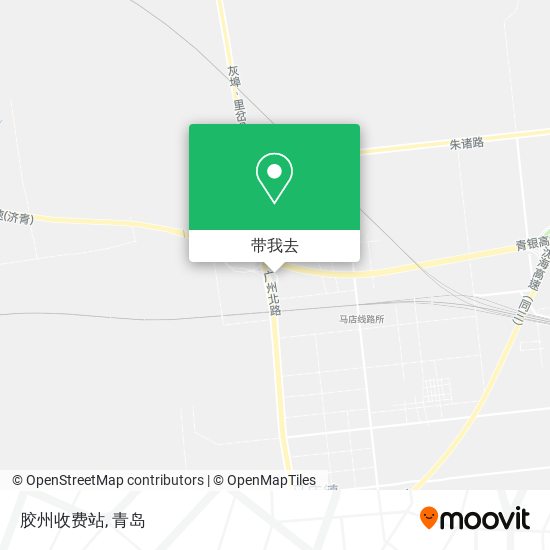 胶州收费站地图