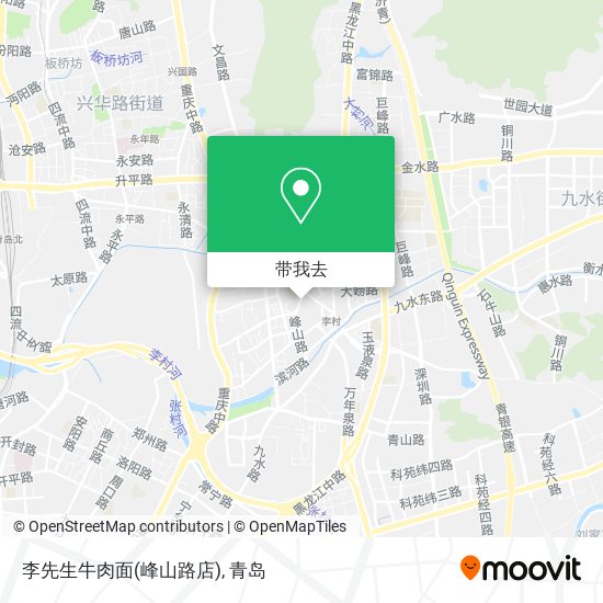 李先生牛肉面(峰山路店)地图
