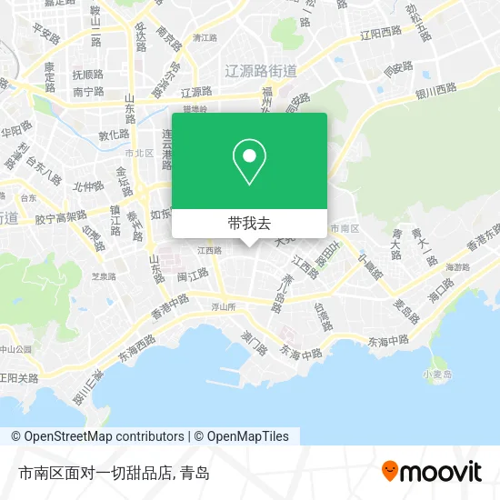 市南区面对一切甜品店地图