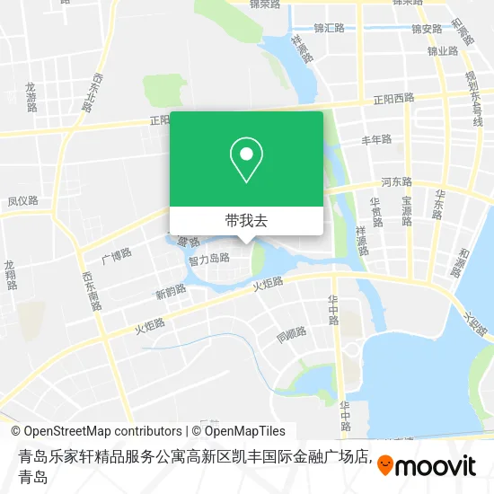 青岛乐家轩精品服务公寓高新区凯丰国际金融广场店地图