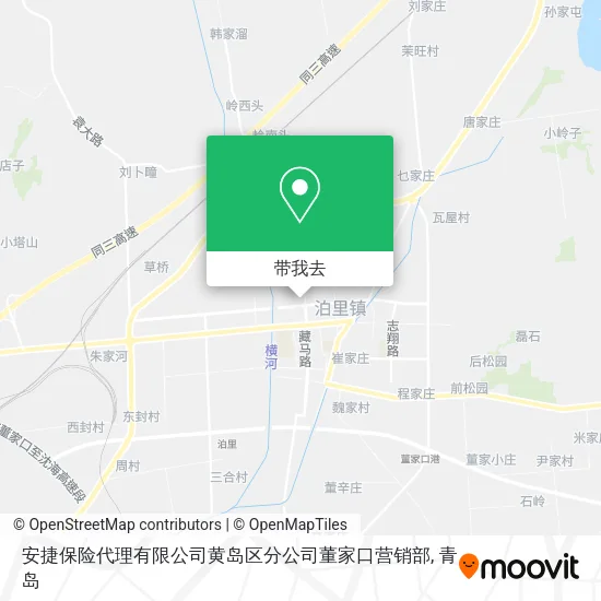 安捷保险代理有限公司黄岛区分公司董家口营销部地图