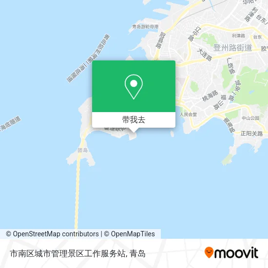 市南区城市管理景区工作服务站地图