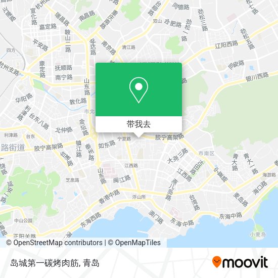 岛城第一碳烤肉筋地图