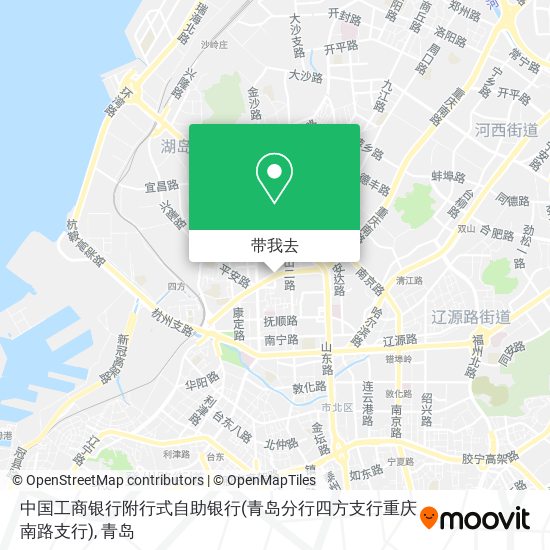 中国工商银行附行式自助银行(青岛分行四方支行重庆南路支行)地图