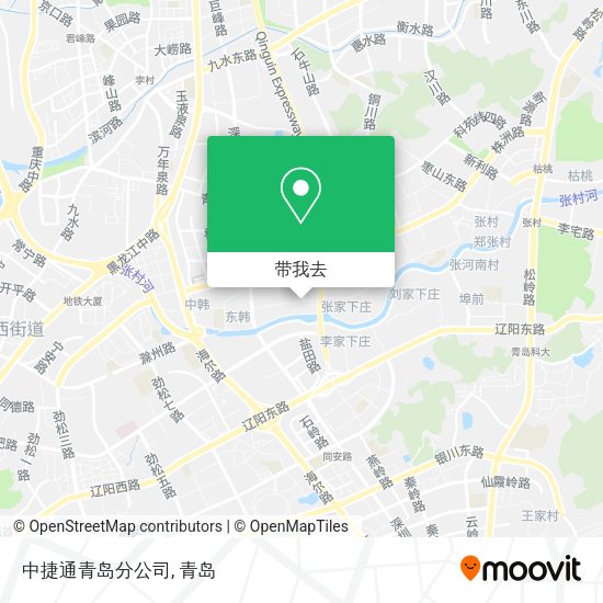 中捷通青岛分公司地图