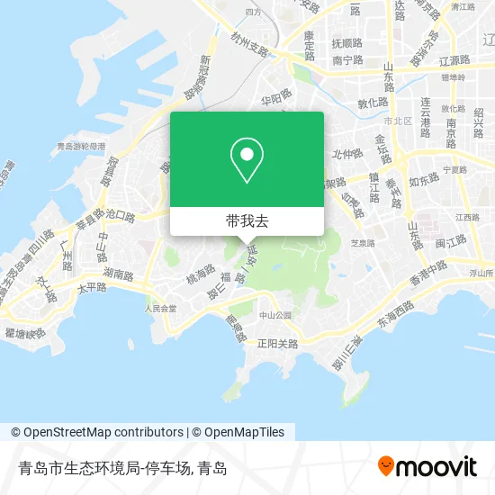 青岛市生态环境局-停车场地图
