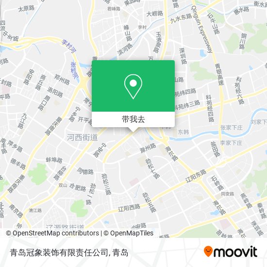 青岛冠象装饰有限责任公司地图