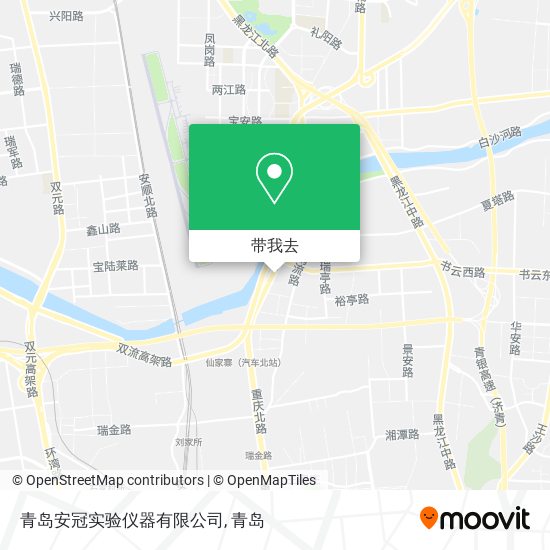 青岛安冠实验仪器有限公司地图
