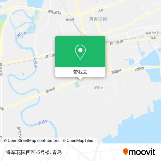 将军花园西区-5号楼地图