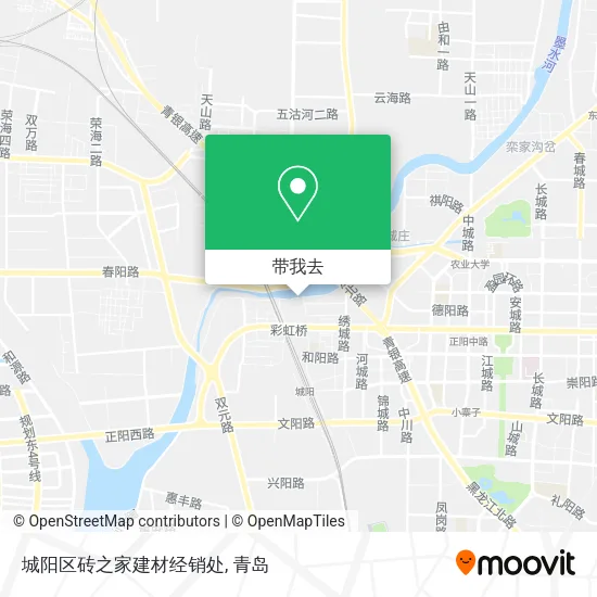 城阳区砖之家建材经销处地图