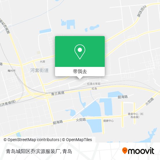 青岛城阳区乔滨源服装厂地图