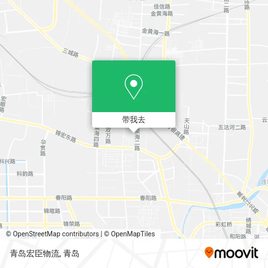 青岛宏臣物流地图