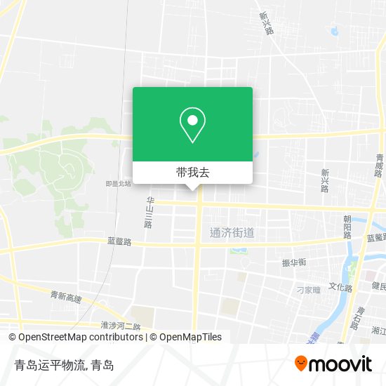 青岛运平物流地图