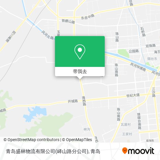 青岛盛林物流有限公司(峄山路分公司)地图